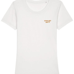 T-shirt 'Cyclist 24/7' ( vintage white)