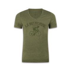 T-shirt 'La Patronne' (groen) 