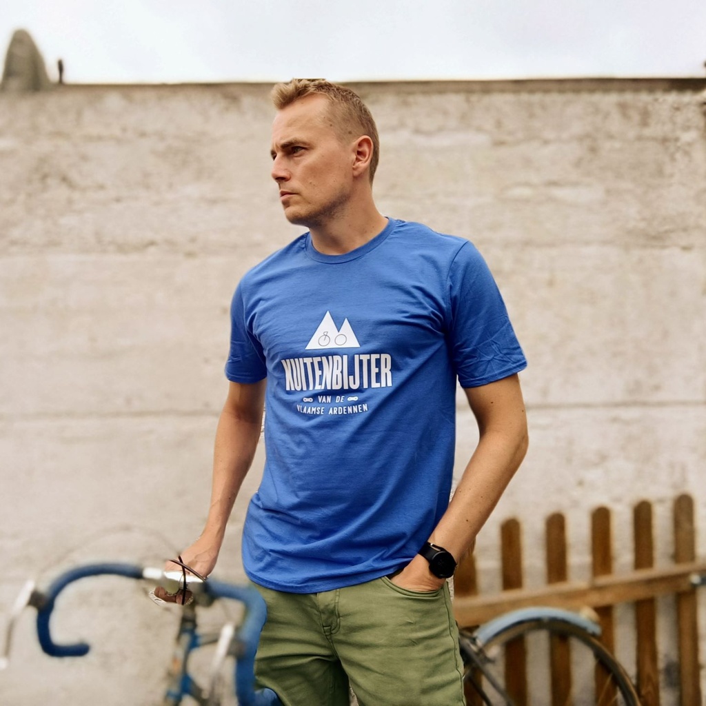 T-shirt 'Kuitenbijter' (blue)* (S)