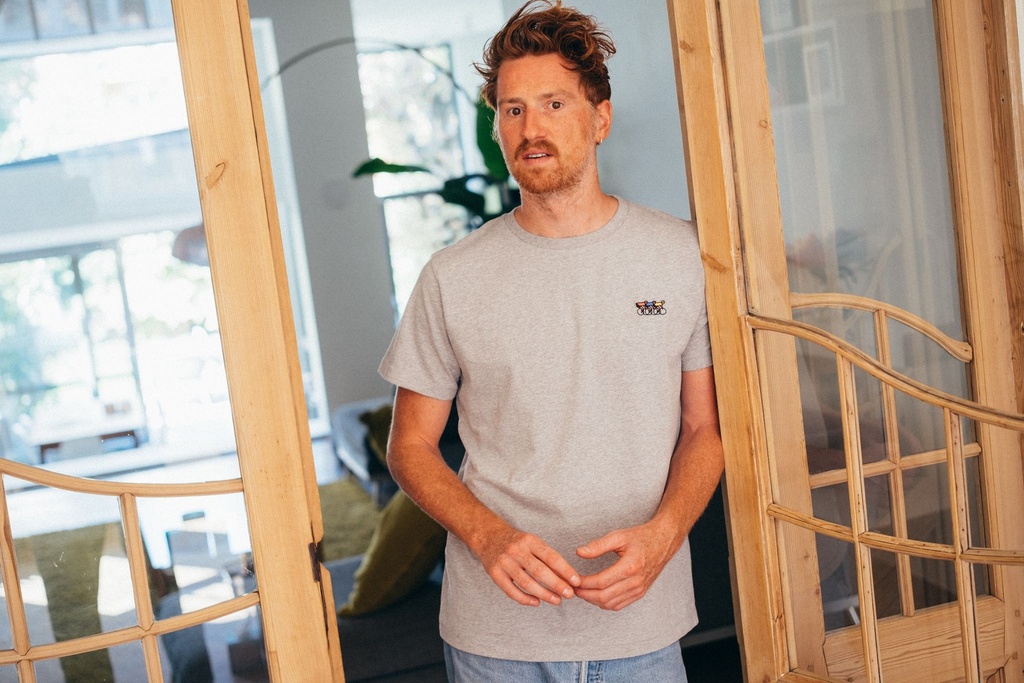 T-shirt Erstwhile 'Waaier' (light grey)