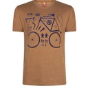 Le Patron T-shirt 'Pieces de bicyclette'  (brown/blue)