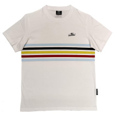 T-shirt 'Belgian Stripes' (white)