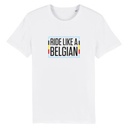 T-shirt 'Ride like a Belgian' (white)