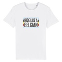 T-shirt 'Ride like a Belgian' (white)