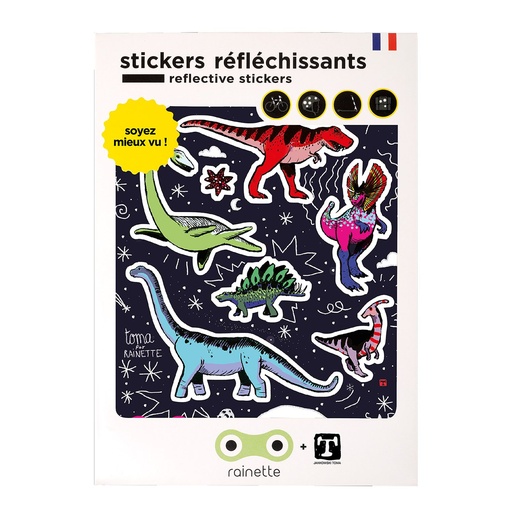 Rainette reflective stickers 'Dino'