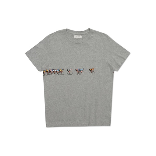Erstwhile T-shirt 'Tête de la course 70's' (light grey)