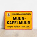 Fietsbord 'Muur van Geraardsbergen'