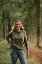 Fietsje Hoodie Dames (Chiné groen)