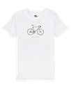 Vive le Vélo 'Retro bike green' Kids (white)