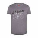 T shirt Le Patron 'La Bicyclette' dark grey